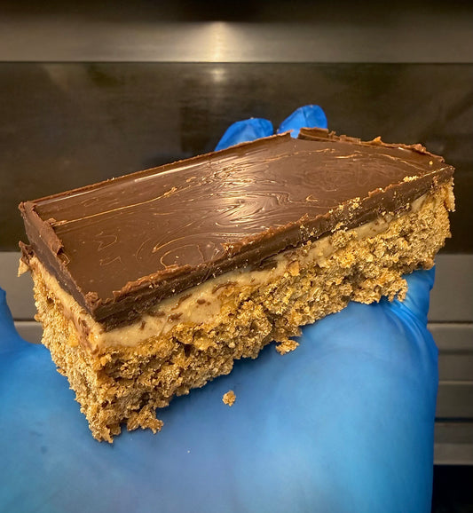 Dark Chocolate & Peanut Butter Flapjack