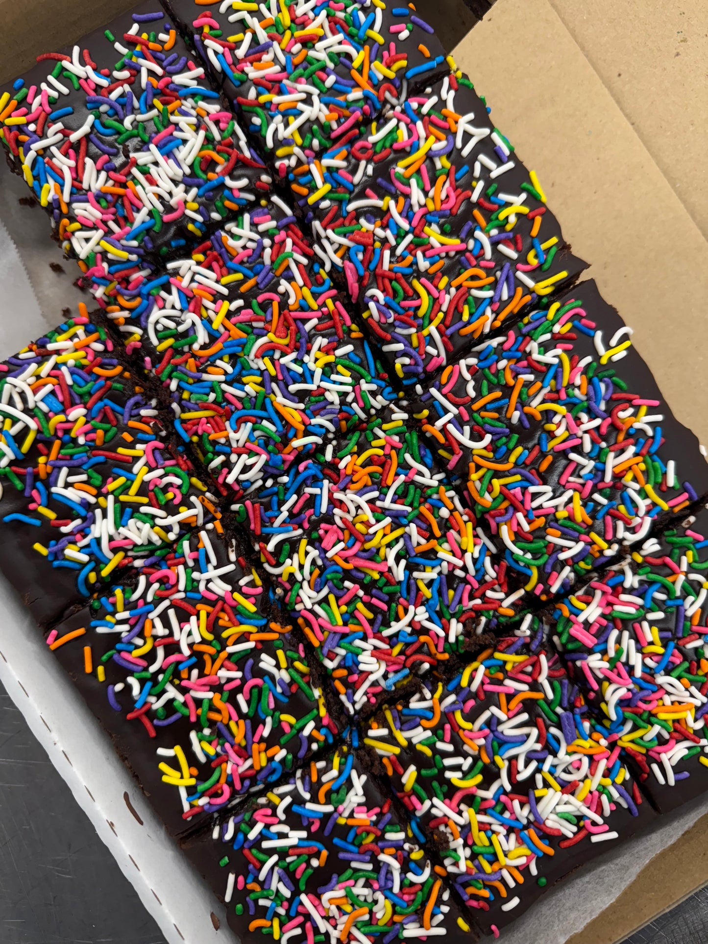 'New School' Chocolate Sprinkle Snack Cake