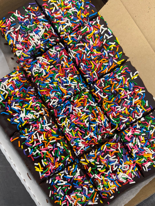 'New School' Chocolate Sprinkle Snack Cake