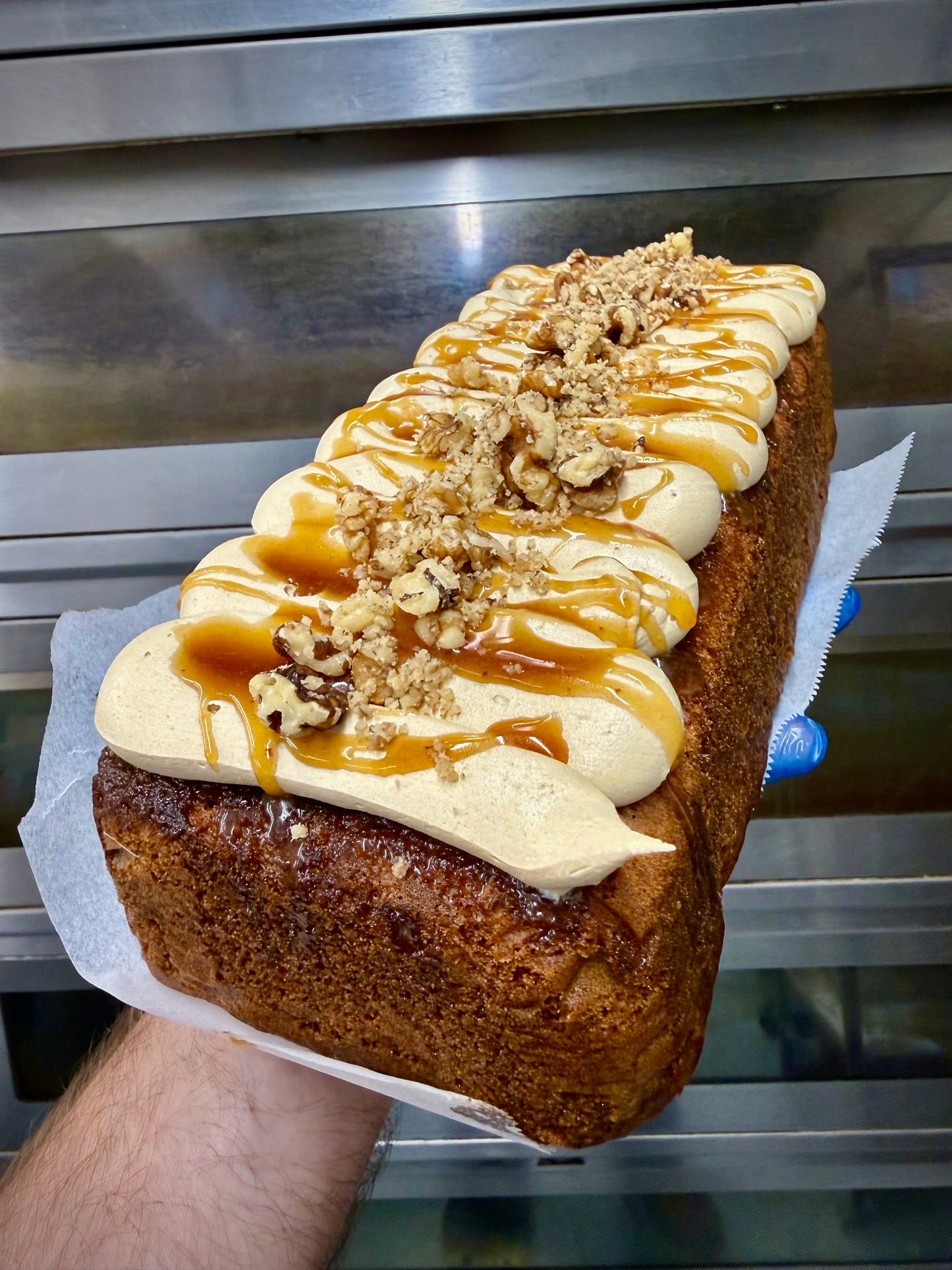 Caramel, Espresso & Walnut LOAF CAKE